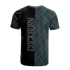 Cockburn Ancient Tartan T-Shirt Half of Me - Cross Style