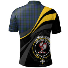Cockburn Blue Tartan Polo Shirt - Royal Coat Of Arms Style
