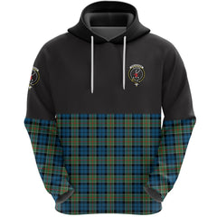 Colquhoun Ancient Clan Half Of Tartan Hoodie