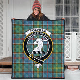 Colville Tartan Crest Quilt
