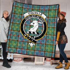 Colville Tartan Crest Quilt