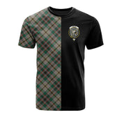 Craig Ancient Tartan T-Shirt Half of Me - Cross Style