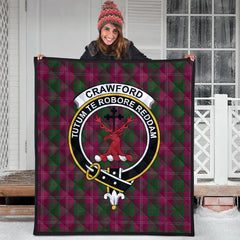 Crawford Tartan Crest Quilt