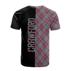 Crawford Ancient Tartan T-Shirt Half of Me - Cross Style