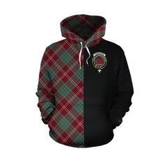 Crawford Modern Tartan Hoodie Half of Me - Cross Style