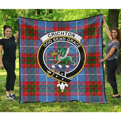 Crichton Tartan Crest Quilt
