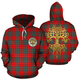 Cumming Modern Tartan Hoodie - Tree Of Life
