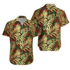 Cumming 2 Tartan Vintage Leaves Hawaiian Shirt