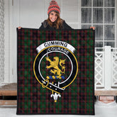 Cumming Buchan Hunting Tartan Crest Quilt