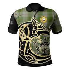 Cunningham Dress Green Dancers Tartan Polo Shirt Viking Wolf