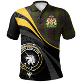 Cunningham Hunting Modern Tartan Polo Shirt - Royal Coat Of Arms Style