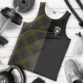 Cunningham Hunting Modern Tartan Crest Men's Tank Top - Cross Style