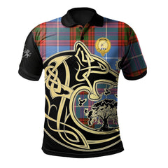 Dalmahoy Tartan Polo Shirt Viking Wolf