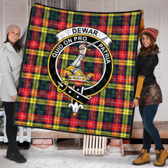 Dewar Tartan Crest Quilt
