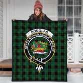 Douglas Black Tartan Crest Quilt