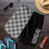 Douglas Grey Modern Tartan Crest Men's Short - Cross Style