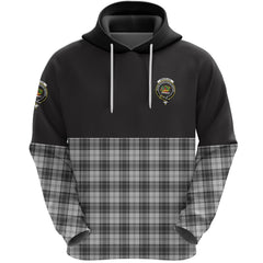 Douglas Grey Modern Clan Half Of Tartan Hoodie
