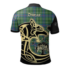 Duncan Ancient Tartan Polo Shirt Viking Wolf