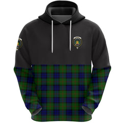 Dundas Modern Clan Half Of Tartan Hoodie
