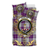 Dunlop Dress Tartan Crest Bedding Set - Golden Thistle Style