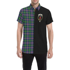 Logan Ancient Tartan Crest Men Shirt Haft Style