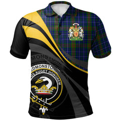 Edmonstone of Duntreath Tartan Polo Shirt - Royal Coat Of Arms Style