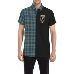 Cockburn Modern Tartan Crest Men Shirt