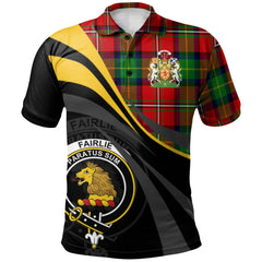 Fairlie Modern Tartan Polo Shirt - Royal Coat Of Arms Style