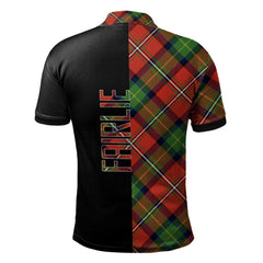Fairlie Modern Tartan Polo Shirt Half of Me - Cross Style