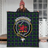 Farquharson Tartan Crest Quilt