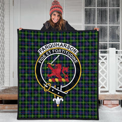 Farquharson Modern Tartan Crest Quilt
