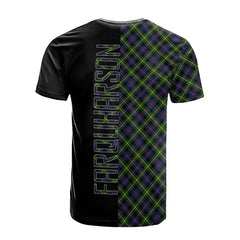 Farquharson Modern Tartan T-Shirt Half of Me - Cross Style