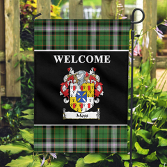 Moss Tartan Crest Black Garden Flag