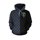 Fletcher Modern Tartan Hoodie Half of Me - Cross Style