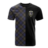 Fletcher of Dunans Tartan T-Shirt Half of Me - Cross Style