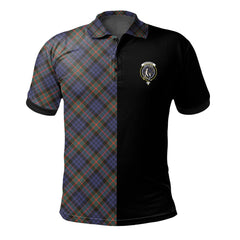 Fletcher of Dunans Tartan Polo Shirt Half of Me - Cross Style