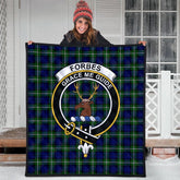 Forbes Modern Tartan Crest Quilt