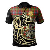 Forrester Tartan Polo Shirt Viking Wolf