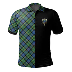 Forsyth Ancient Tartan Polo Shirt Half of Me - Cross Style