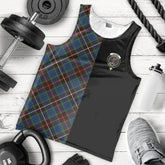 Fraser Hunting Ancient Tartan Crest Men's Tank Top - Cross Style
