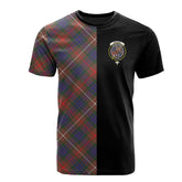 Fraser Hunting Modern Tartan T-Shirt Half of Me - Cross Style