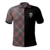Fraser Hunting Modern Tartan Polo Shirt Half of Me - Cross Style