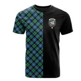 Galbraith Ancient Tartan T-Shirt Half of Me - Cross Style