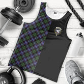 Galbraith Modern Tartan Crest Men's Tank Top - Cross Style