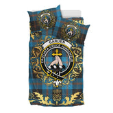 Garden Tartan Crest Bedding Set - Golden Thistle Style