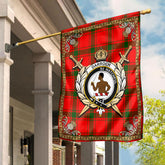Darroch (Gourock) Tartan Crest Garden Flag - Celtic Thistle Style