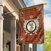 Drummond of Perth Tartan Crest Garden Flag - Celtic Thistle Style