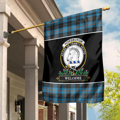 Horsburgh Tartan Crest Garden Flag - Welcome Style