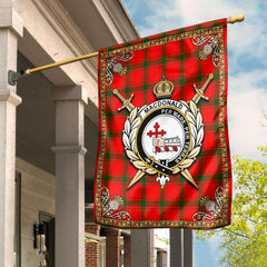 MacDonald of Sleat Tartan Crest Garden Flag - Celtic Thistle Style