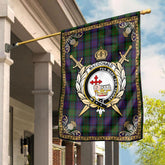 MacDonald Tartan Crest Garden Flag - Celtic Thistle Style